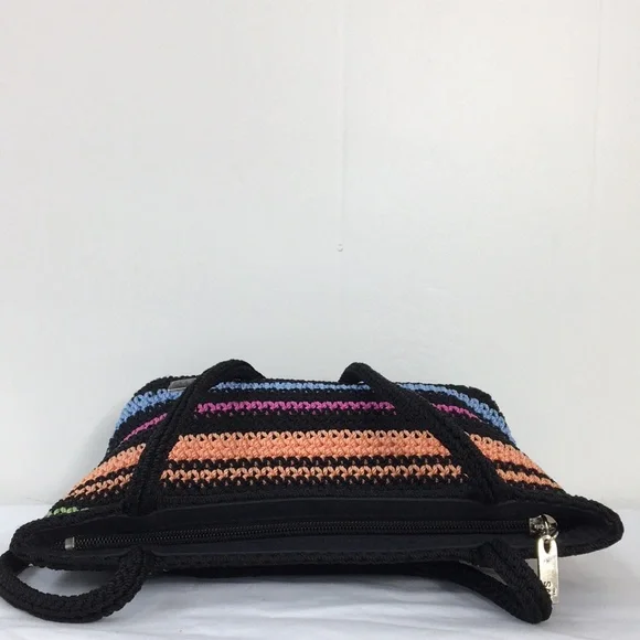 The SAK Crocheted Rainbow Mini Shoulder Bag EXCELLENT Condition - Picture 4 of 11